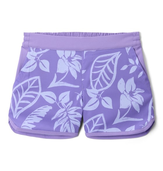 Girls' board shorts with pockets and UPF 50 protection