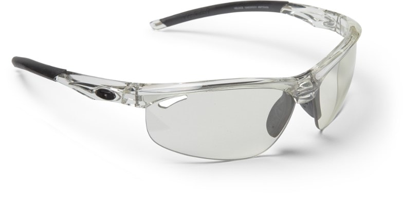 Tifosi Veloce Fototec sunglasses showing light adjustment while cycling outside