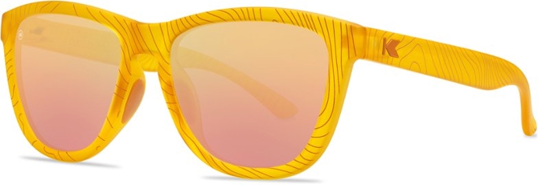 Knockaround Premiums Sport sunglasses side profile showing topographic frame grip
