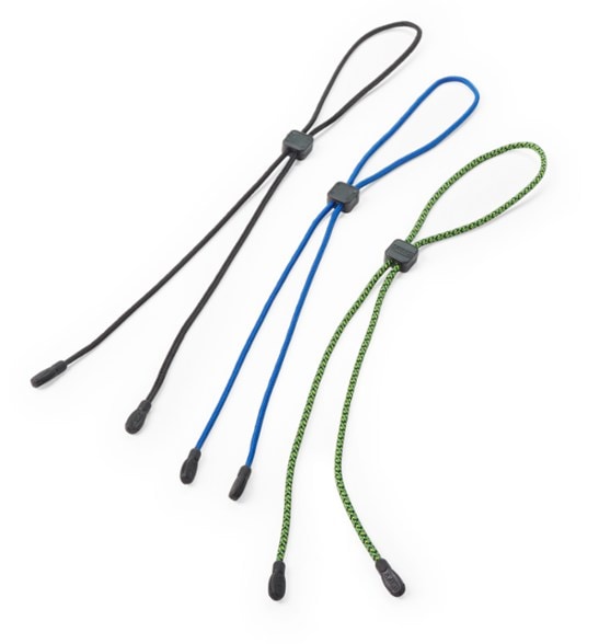 Chums Slip-Fit eyewear retainer on small glasses with adjustable bead