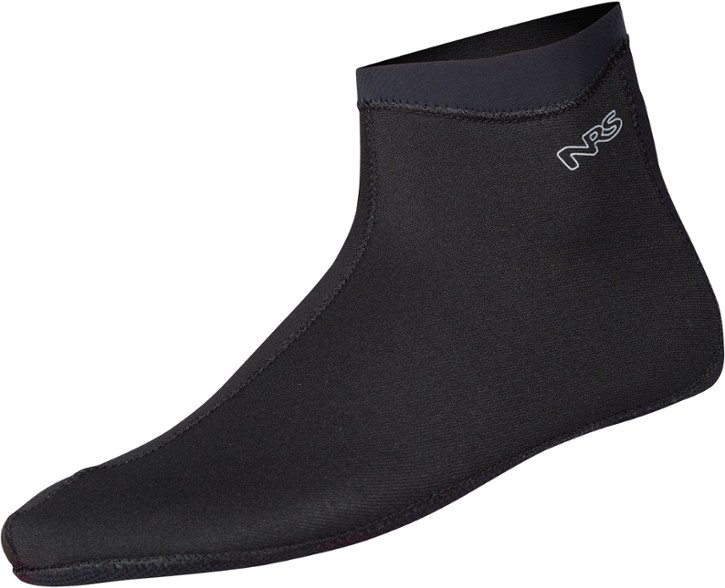 Close-up of ThermoFlex sandal socks with HydroCuff™ seal, perfect for water sports gear