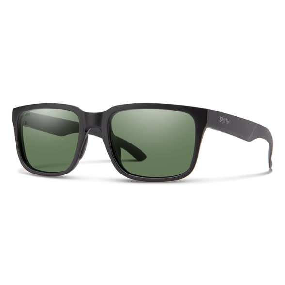 Smith rectangular sunglasses with ChromaPop lenses, worn outdoors