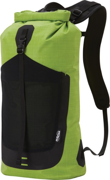 AquaGuard 18L Waterproof Dry Backpack in use during kayaking