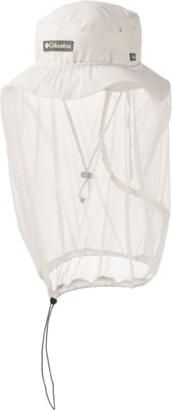 Side view of Columbia Skien Valley Booney Hat showing wide brim and insect shield fabric