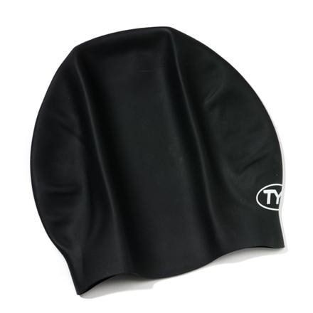 Front view of HydroGlide Pro silicone swim cap showcasing its wrinkle-free texture