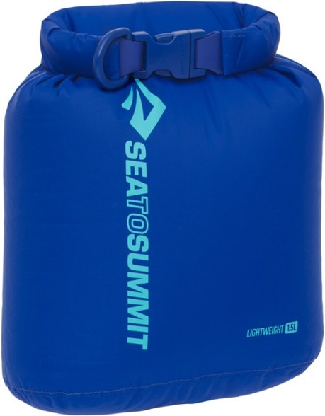 Lightweight dry bag for kayaking showing waterproof seams and compact design