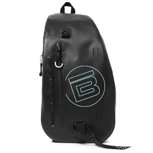 AquaVenture Waterproof Slingpack from the side, highlighting its waterproof zipper and sleek design.