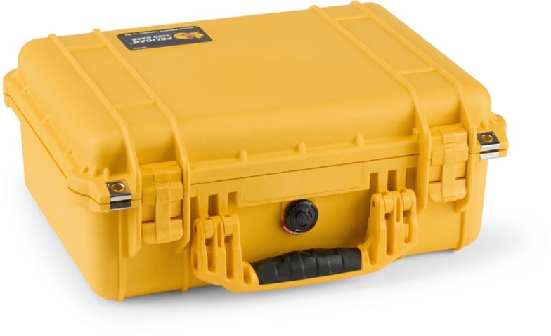 Pelican 1450 case with customizable foam and equipment inside