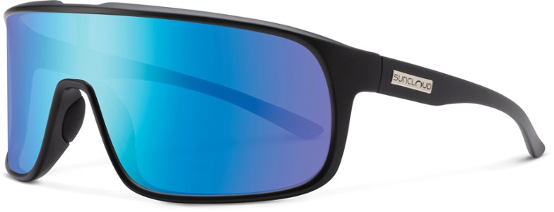 Sport sunglasses with polarized lenses and rubber nose pads, ideal for running and outdoor activities