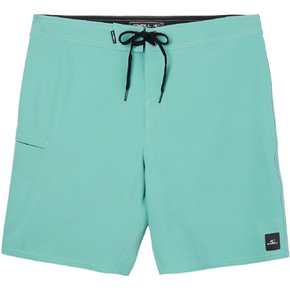 O'Neill Hyperfreak Heat men's board shorts in action during surfing