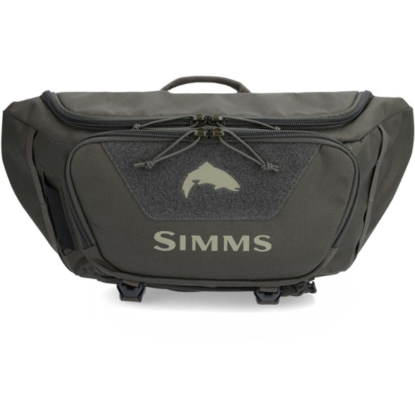 Waterproof hip pack with gear storage for fishing trips