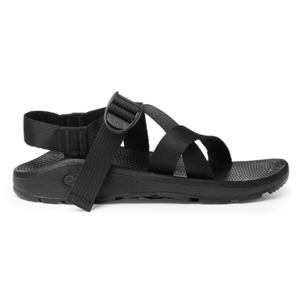 Chaco Z/Cloud sandals showing adjustable straps and cushioning topsole for travel comfort.