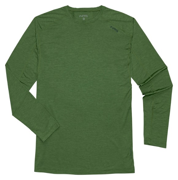Men's long sleeve shirt with quick-dry fabric ideal for boating on a sunny day.