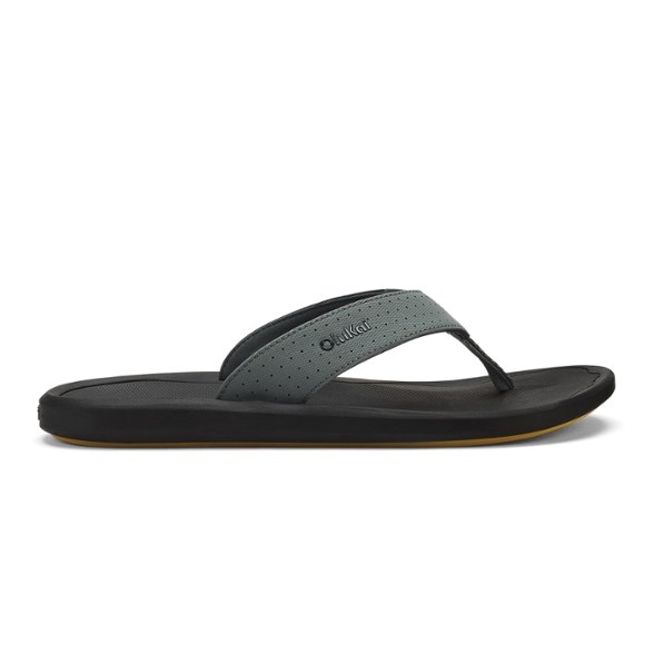 Side view of OluKai Ki'i synthetic sandals showing sleek low-profile design