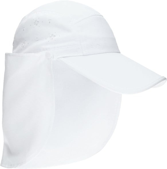 Women's outdoor sun hat with adjustable strap and neck cape for hiking