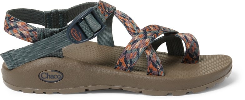 Angle view of women's Chaco Z/2 Classic sandals showing the adjustable straps for a custom fit.