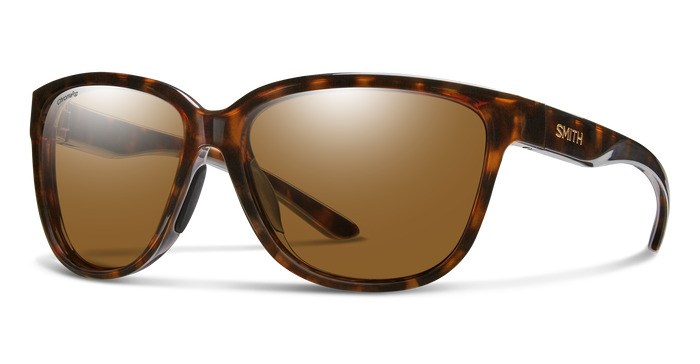 Smith Monterey polarized sunglasses for women in action, showcasing ChromaPop lens clarity