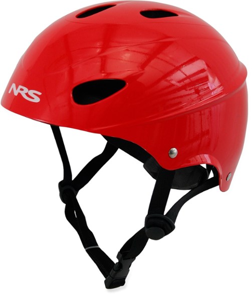 Side profile of HydroCore water sports helmet showing adjustment dial and foam lining