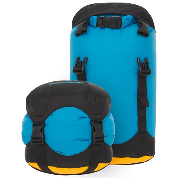 A side view of the AquaGuard lightweight dry bag showcasing waterproof features.