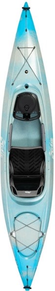 Hobie Endeavor 12.5 kayak on calm waters, showcasing its sleek design and stability