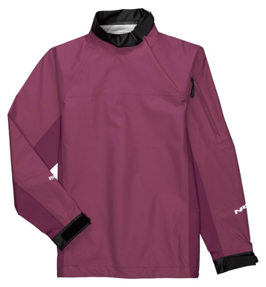 Front view of the women's paddling jacket in action on the water