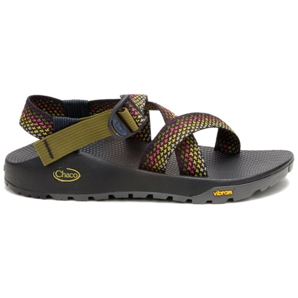 Top-down view of StreamTrek Pro men's sandals showing quick-drying webbing and open toe design for water sports