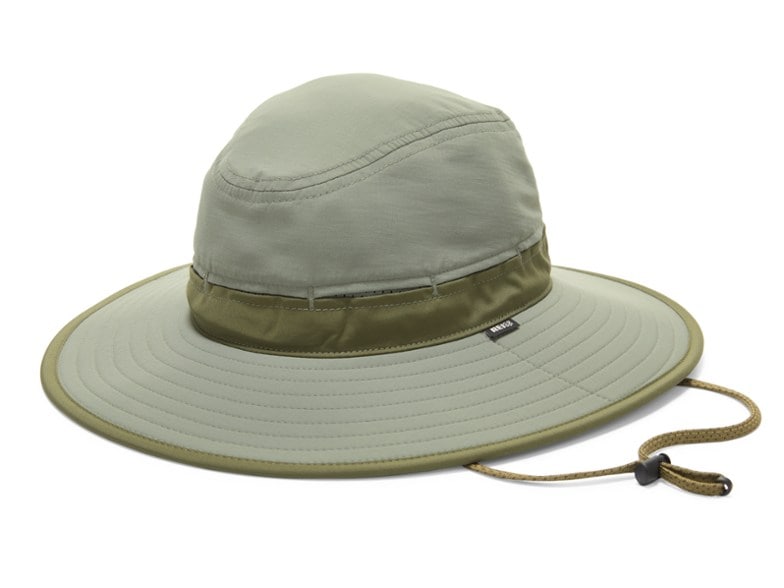 Side view of the Sahara Adventure UV Protection Hat with its neck cape fully deployed, showing excellent coverage.
