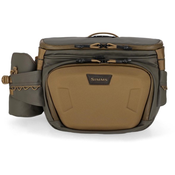 AquaQuest fishing hip pack with organized compartments for fishing gear.