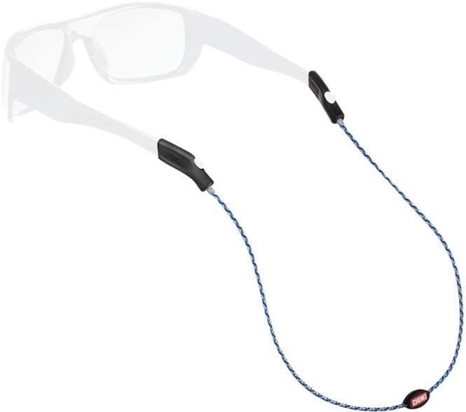 Eco-Friendly sunglass strap for outdoor use, showing flexible silicone temples.
