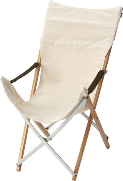 EcoCamp Bamboo Folding Chair in use at a summer concert