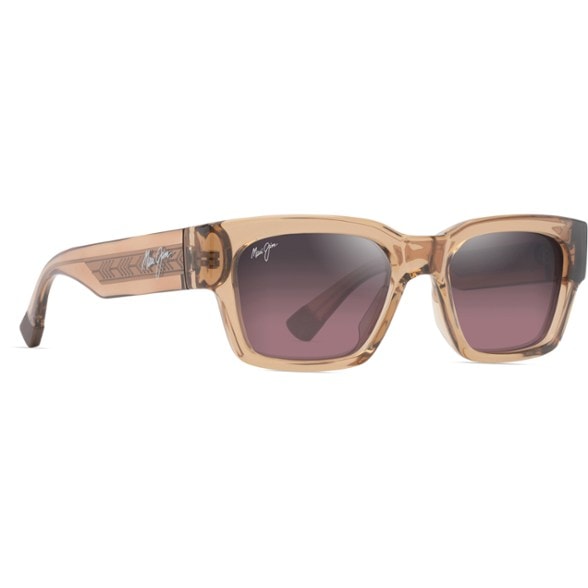Maui Jim Kenui polarized sunglasses front view, showcasing Maui Rose lenses
