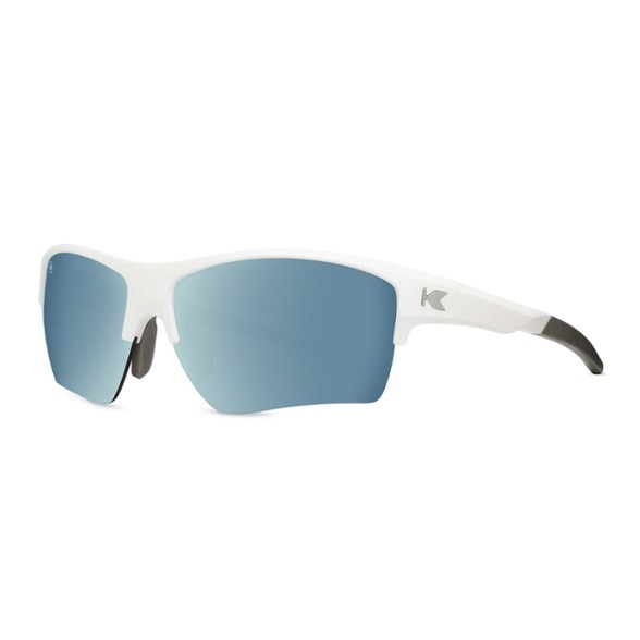 Front view of Knockaround Adventure Shades in sky blue, perfect for outdoor activities.