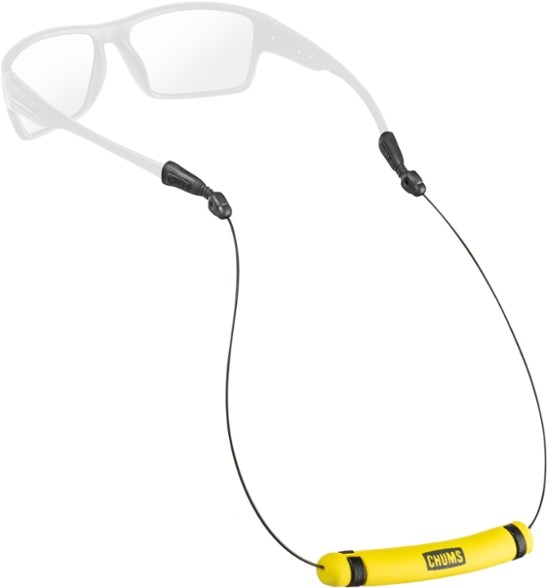 Close-up of AquaLite Floaty Eyewear Retainer for sunglasses, showcasing its flexible design.