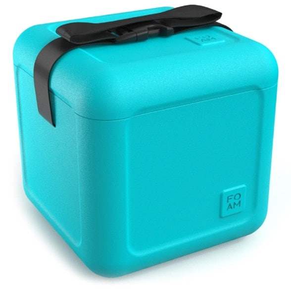 FOAM EVA Light Hybrid Cooler floating in pool with drinks inside