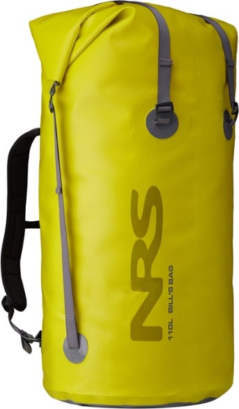Close-up of Bill's Bag dry bag with stormproof seal for river adventures