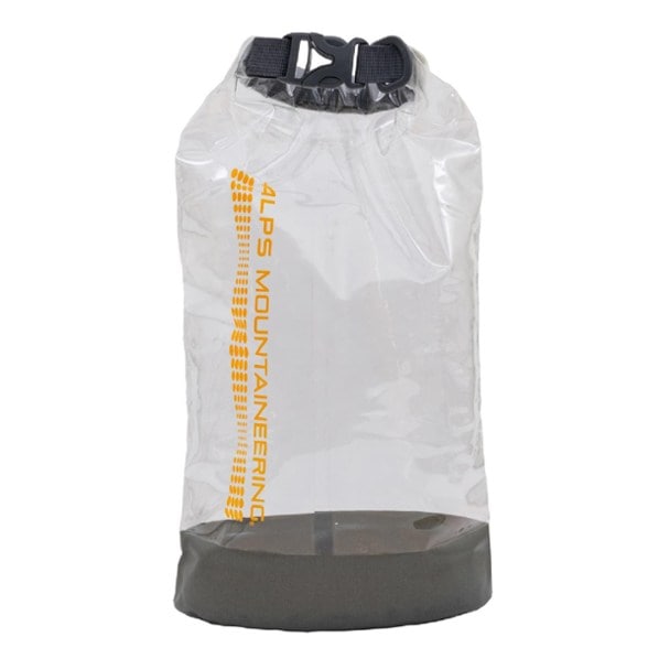 Close-up of the Clear Passage dry bag's roll-top closure showing waterproof seal
