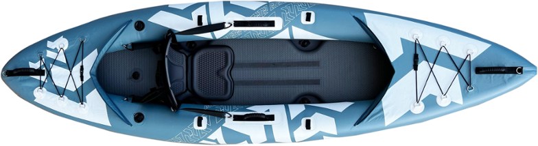 Explorer Pro inflatable kayak in action on a calm lake