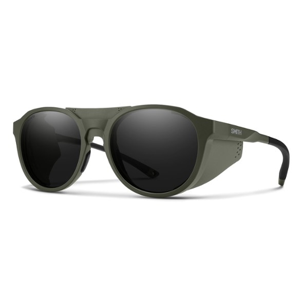 Summit ChromaPop Polarized Sunglasses in action on a snowy mountain