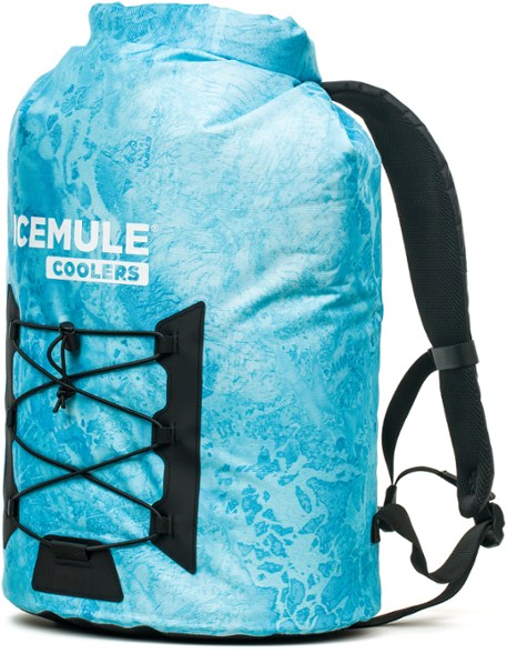 IceMule Pro Cooler Backpack showcasing its durable exterior and spacious design during a hiking trip.