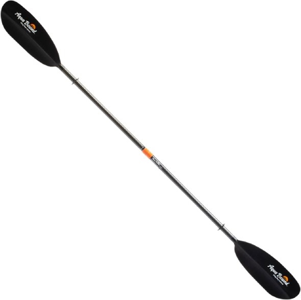 AeroSlice Carbon Fiber Kayak Paddle with Posi-Lok in use on flatwater