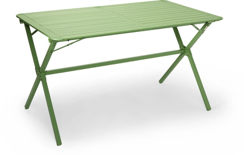 AdventureReady camping dining table set up for a family picnic with heat-resistant surface.