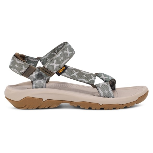 Teva Hurricane XLT2 Sunscape Sandals in black, showcasing the unique webbing pattern and comfortable fit.
